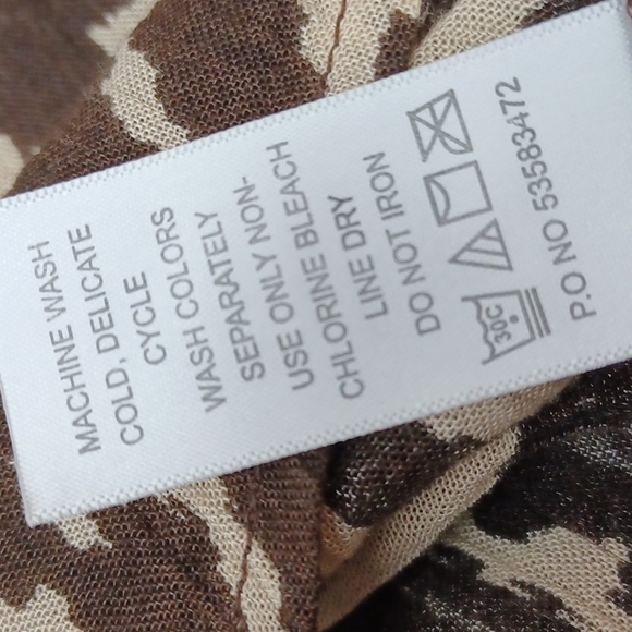 ♥️BUNDLE ONLY ♥️ROMAN'S  BLACK & TAN CHEETAH BUTTON DOWN SHIRT DRESS SZ 12 - Picture 9 of 10